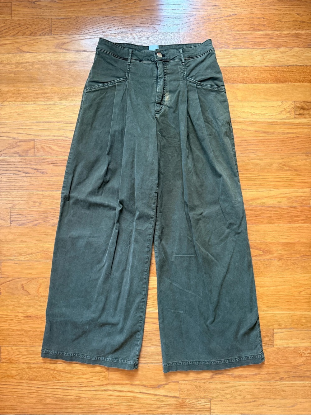 Maeve Anthropologie High Waist Wide Leg Chino Pant - Size 6